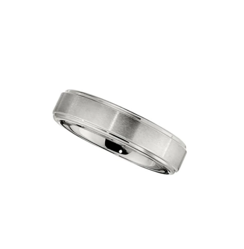 6.0mm Dura Cobalt Band with Satin Finish and Ridges