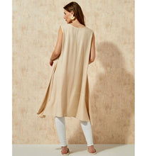 Load image into Gallery viewer, V Neck Tank Tunic-Sand