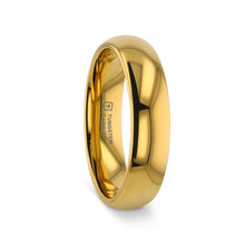 Load image into Gallery viewer, ORO Traditional Domed Gold-Plated Tungsten Carbide Wedding Ring