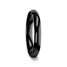 Load image into Gallery viewer, RAVEN Domed Black Tungsten Wedding Band