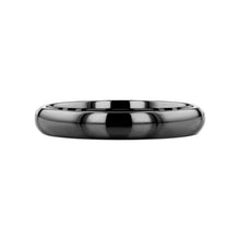 Load image into Gallery viewer, RAVEN Domed Black Tungsten Wedding Band