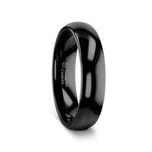 Load image into Gallery viewer, RAVEN Domed Black Tungsten Wedding Band