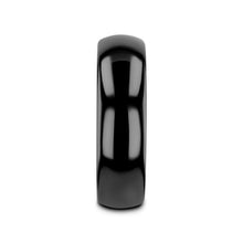 Load image into Gallery viewer, RAVEN Domed Black Tungsten Wedding Band