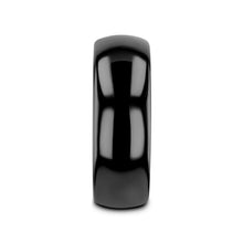 Load image into Gallery viewer, RAVEN Domed Black Tungsten Wedding Band