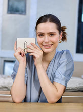 Load image into Gallery viewer, Magnolia Vegan RFID Bifold Wallet - Ivory