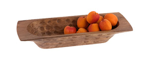 Walnut Finish Dough Bowl, 2 asst