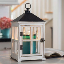 Load image into Gallery viewer, Weathered White Wooden Lantern