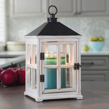 Load image into Gallery viewer, Weathered White Wooden Lantern