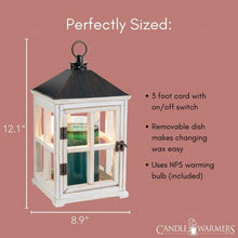 Load image into Gallery viewer, Weathered White Wooden Lantern