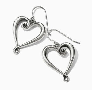 Whimsical Heart French Wire Earrings