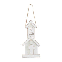 Load image into Gallery viewer, White Church Ornament