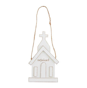 White Church Ornament