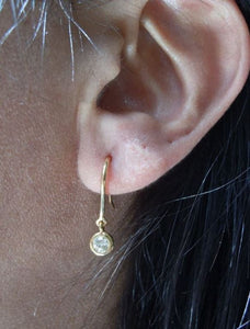 10KT Gold Earrings with Lab-Created Diamonds (0.10 CTW)