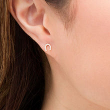 Load image into Gallery viewer, Horseshoe Stud Earrings