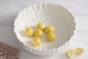 Mascali Bianca Collection - Extra Large Shallow Bowl