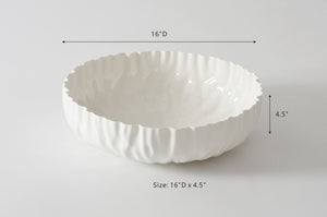 Mascali Bianca Collection - Extra Large Shallow Bowl