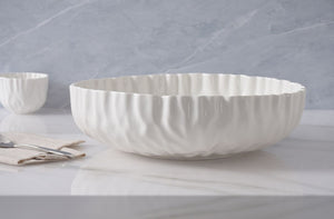 Mascali Bianca Collection - Extra Large Shallow Bowl
