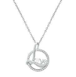 Love Circle Pendant Necklace