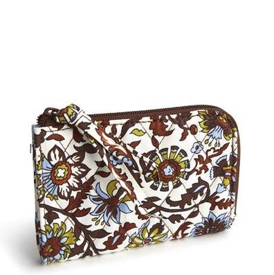 Marrakesh Vines Cream Zip Card Pouch