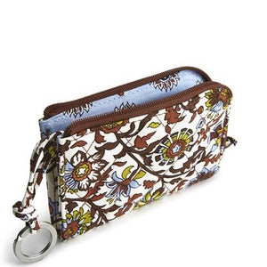 Marrakesh Vines Cream Zip Card Pouch