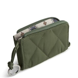 Bronze Green Zip Card Pouch