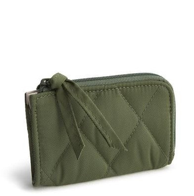 Bronze Green Zip Card Pouch