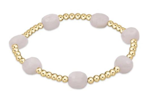 Admire Gold 3mm Bead Bracelet - Moonstone