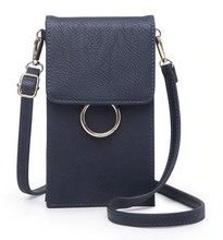 Load image into Gallery viewer, Ayla Cell Phone Bag- Navy