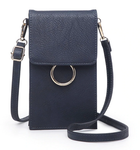 Ayla Cell Phone Bag- Navy