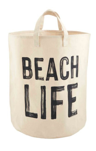 Beach Life Canvas Tote