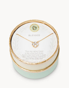 Sea La Vie Blessed Crystal Clover Necklace