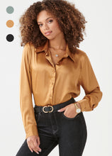Load image into Gallery viewer, Classic Satin Button Blouse