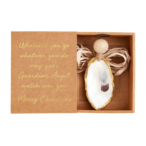 Boxed Oyster Angel Ornament