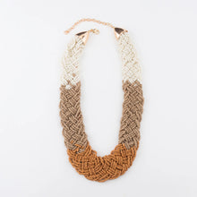 Load image into Gallery viewer, Zaylee Braided Bead Collar Necklace