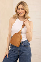 Load image into Gallery viewer, Ellen Vegan Guitar Strap Sling Bag - Caramel