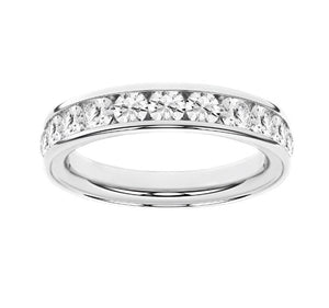 Channel Set Wedding Band (Round)