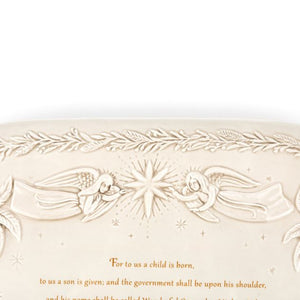 A Child is Born Nativity Platter