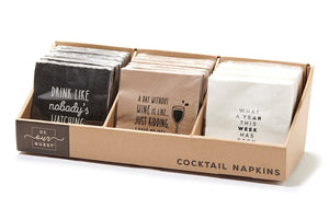 Paper Cocktail Napkins, Asst. 3