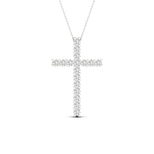 Load image into Gallery viewer, 1/2 ctw Cross Pendant- Yellow Gold