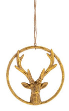 Load image into Gallery viewer, Deer In an Open Circle Ornament