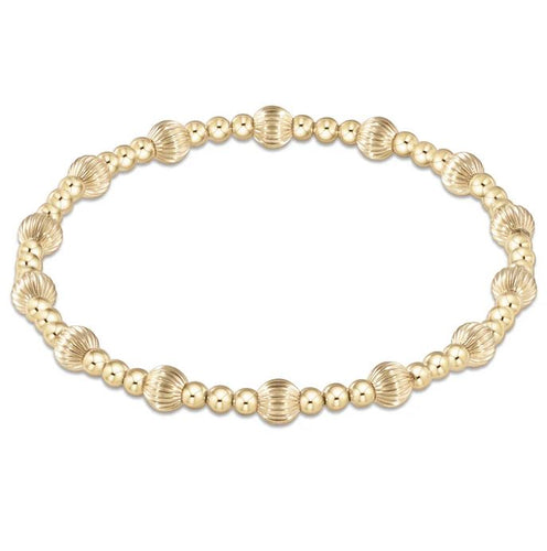 Dignity Sincerity 5mm Bead Bracelet - Gold