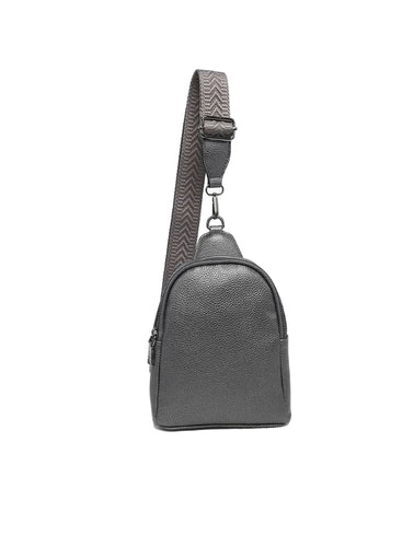 Ellen Vegan Guitar Strap Sling Bag - Gunmetal