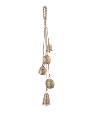Embossed Gold Bell Cluster