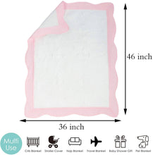 Load image into Gallery viewer, Heirloom Quilt - Baby Quilt Blanket Monogram: Cream
