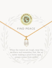 Load image into Gallery viewer, Sea La Vie Find Peace Necklace