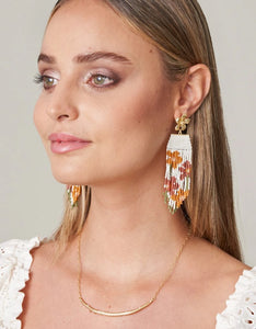 Bitty Bead Floral Stems Earrings