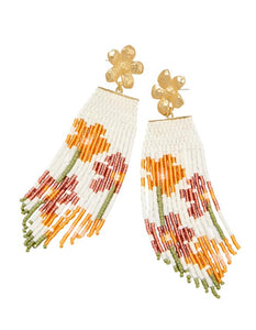 Bitty Bead Floral Stems Earrings