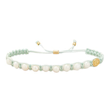Load image into Gallery viewer, Friendship Bracelet Sea Foam/ Pearl