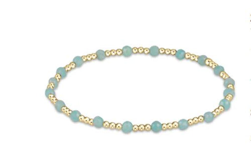 Gemstone Gold Sincerity Pattern 3mm - Amazonite