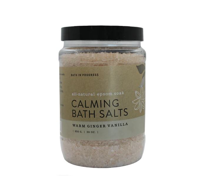 Calming Epsom Spa Soak- Warm Ginger Vanilla